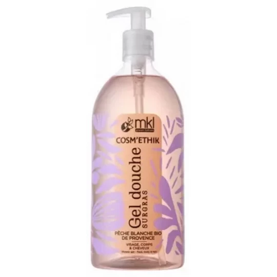 MKL Green Nature Cosm-Ethik Gel Douche Surgras Peche Blanche Bio de Provence
