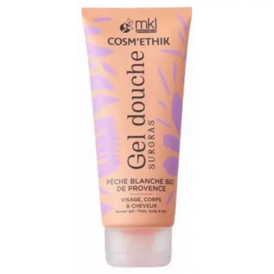 MKL Green Nature Cosm-Ethik Gel Douche Surgras Peche Blanche Bio de Provence - image 2