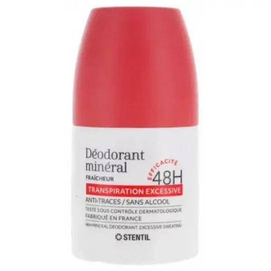 Stentil Déodorant Minéral Fraicheur Transpiration Excessive 48H - image 2