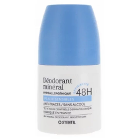 Stentil Déodorant Minéral Peaux Normales 48H Roll'On