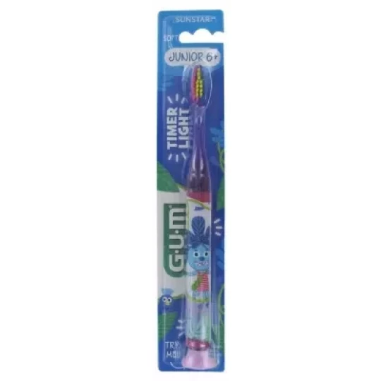 GUM Brosse à Dents Timer Light Junior 6+