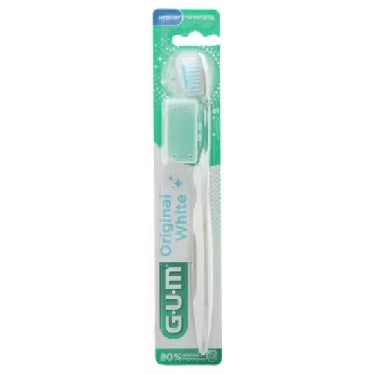 GUM Original White Brosse à Dents Medium