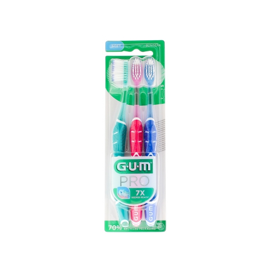 GUM PRO Brosse à Dents Souple Trio Pack - image 2