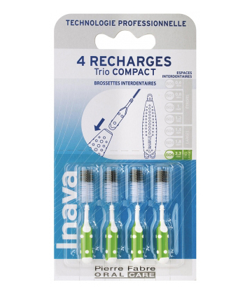 Inava Brossettes Recharges pour Trio Compac x 4