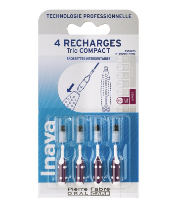 Inava Brossettes Recharges pour Trio Compac x 4