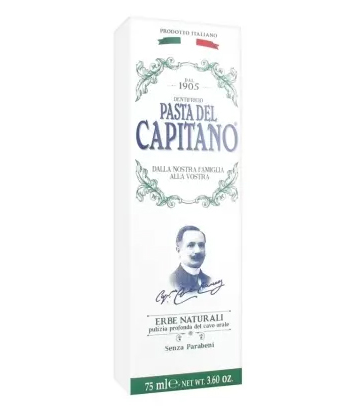 Pasta del Capitano Dentifrice aux Herbes Naturelles 75 ml