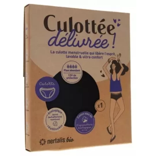 Nertalis Bio Culotte Menstruelle Noire Culotte x 1 - image 1