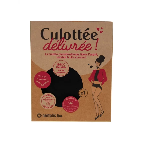 Nertalis Bio Culotte Menstruelle Noire Tanga x 1 - image 3