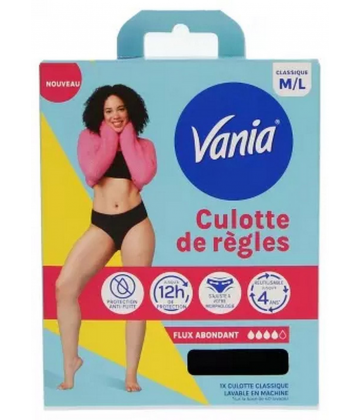 Vania Culotte de Regles Flux Abondant 1 Culotte