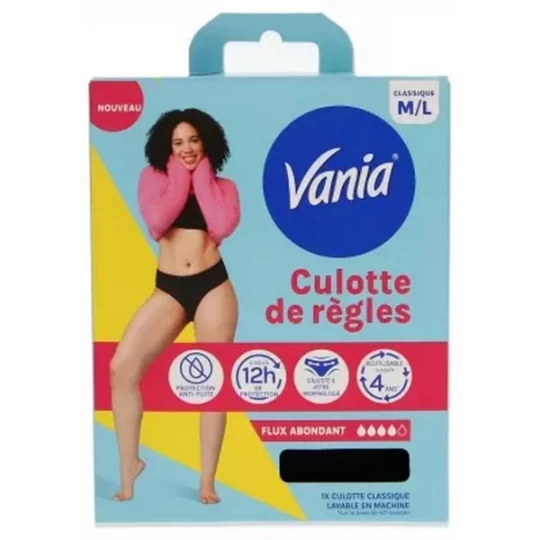 Vania Culotte de Regles Flux Abondant 1 Culotte