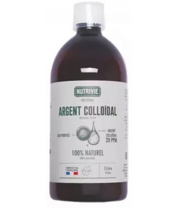 Nutrivie Argent Colloidal 20 ppm 100% Naturel