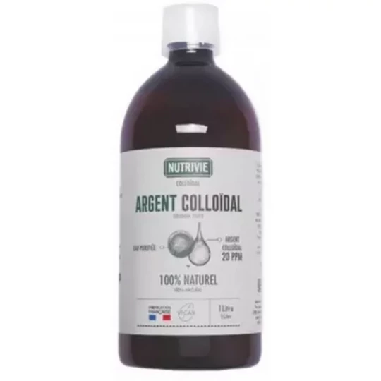 Nutrivie Argent Colloidal 20 ppm 100% Naturel