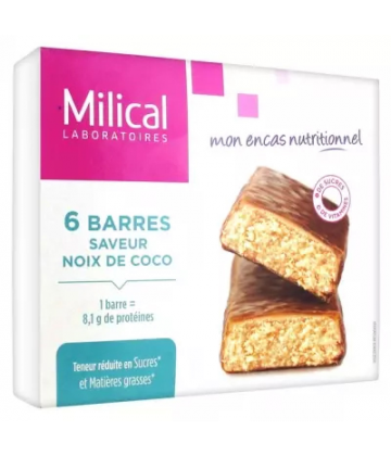 Milical Barres Minceur Hyperprotéinées x 6
