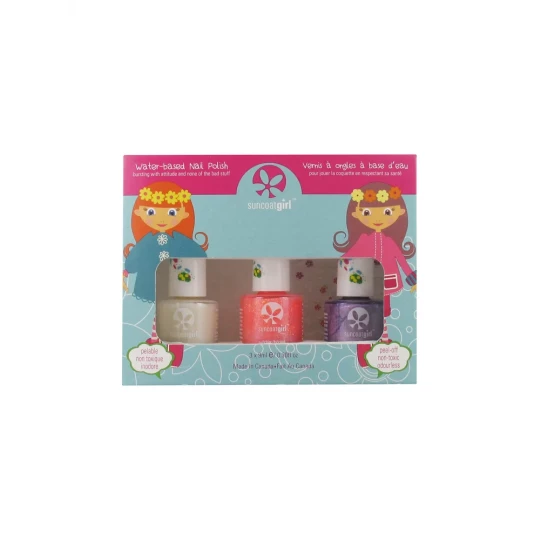 Suncoatgirl Kit 3 Vernis à Ongles Peel'Off à Base d'Eau + 1 Feuille d'Autocollants - image 2