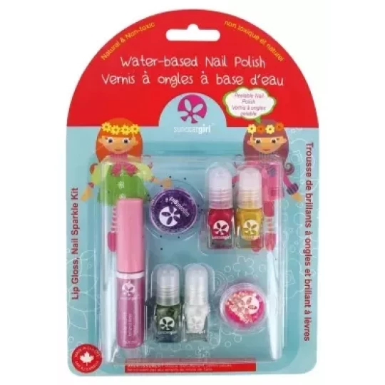 Suncoatgirl Trousse de Brillants à Ongles et Brillant à Levres