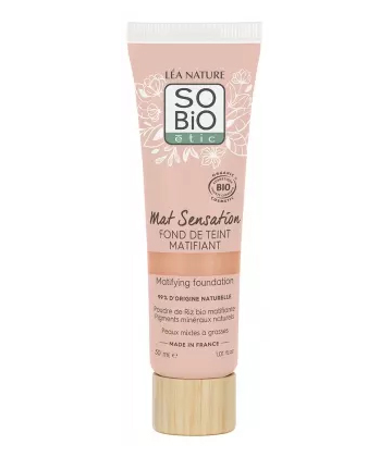 Léa Nature SO BIO étic Mat Sensation Fond de Teint Matifiant Bio 30 ml
