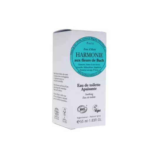 Elixirs & Co Eau d'Élixir Harmonie Aux Fleurs De Bach Eau De Toilette Apaisante 55 ml