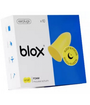Blox Sleep & Focus Bouchons d'Oreille en Mousse Small 10 Unités