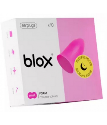 Blox Sleep & Focus Bouchons d'Oreille en Mousse Small 10 Unités