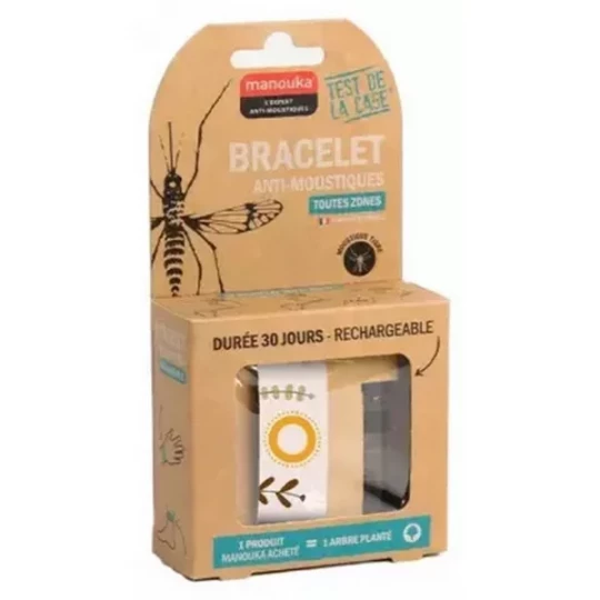 Manouka Bracelet Anti-Moustiques + Recharge 6 ml - image 2
