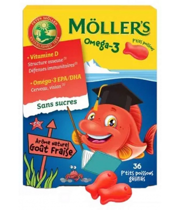 Moller-s Omega-3 P-tits Poissons Gommes x 36