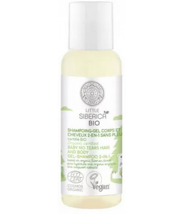 Natura Siberica Little Siberica Shampoing-Gel Corps et Cheveux 2en1 Sans Pleurs Bio