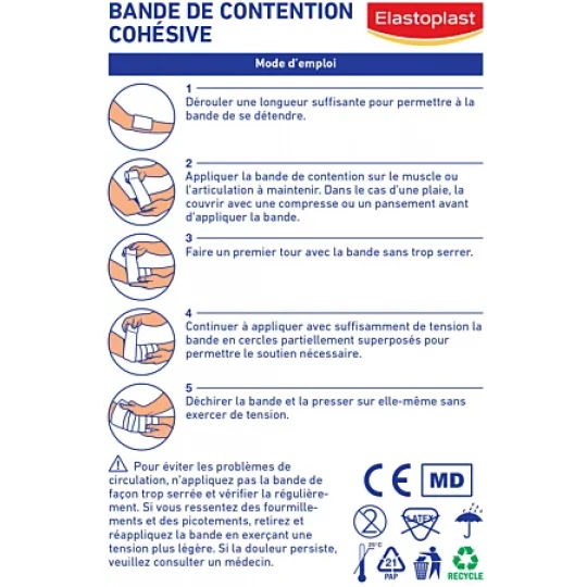 Elastoplast Bande de Contention Cohésive 10 cm x 35 m - image 4