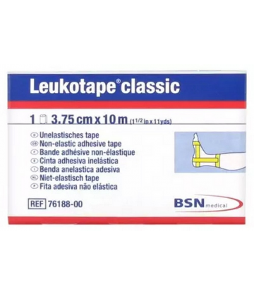 Essity Leukotape Classic Bande Adhésive Non-Elastique 3.75 cm x 10 m