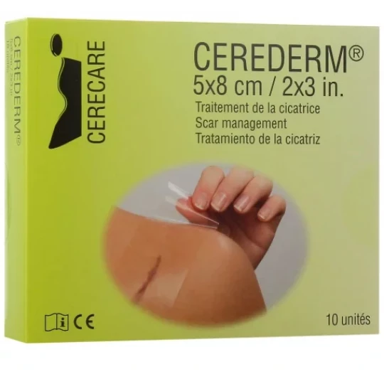 Cerederm Rectangle Traitement de la Cicatrice x 10