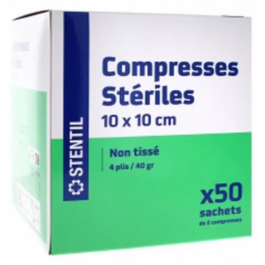 Stentil Compresses Stériles Non Tissées - image 3