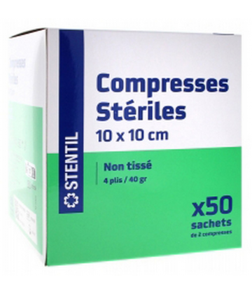Stentil Compresses Stériles Non Tissées