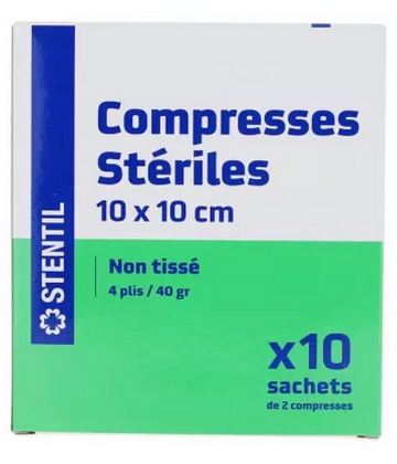 Stentil Compresses Stériles Non Tissées