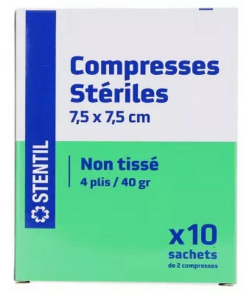 Stentil Compresses Stériles Non Tissées