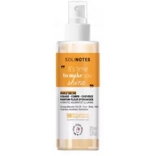 Solinotes Huile Seche Visage Corps et Cheveux 100 ml - image 2