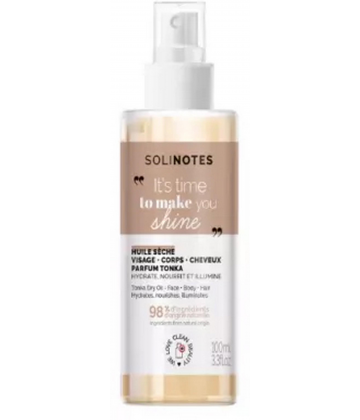 Solinotes Huile Seche Visage Corps et Cheveux 100 ml