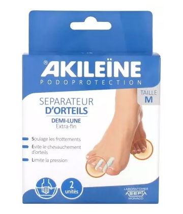 Akileïne Podoprotection Séparateur d'Orteils Séparateurs x 2