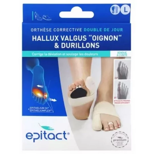 Epitact Hallux Valgus Oignon & Douleurs Plantaires Orthese Corrective Double Pied Gauche