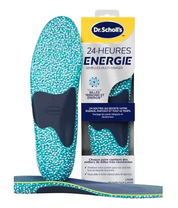 Scholl 24H Énergie Semelles Multi-Usages 1 Paire