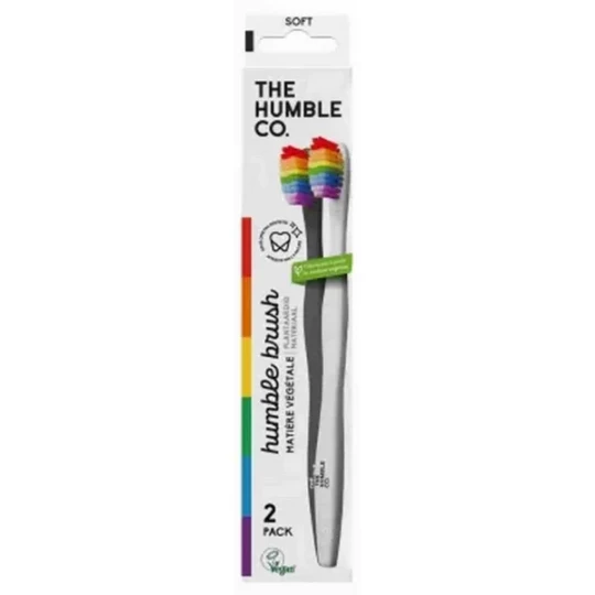 The Humble Co. 2 Brosses à Dents Souples Végétales x 2
