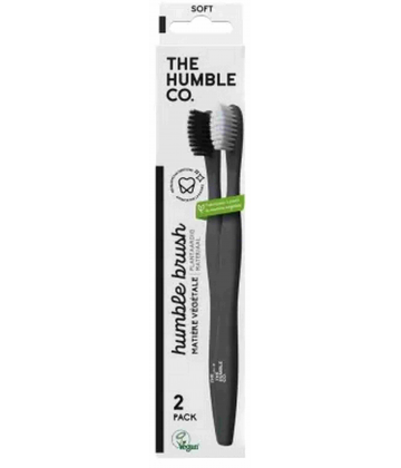 The Humble Co. 2 Brosses à Dents Souples Végétales x 2