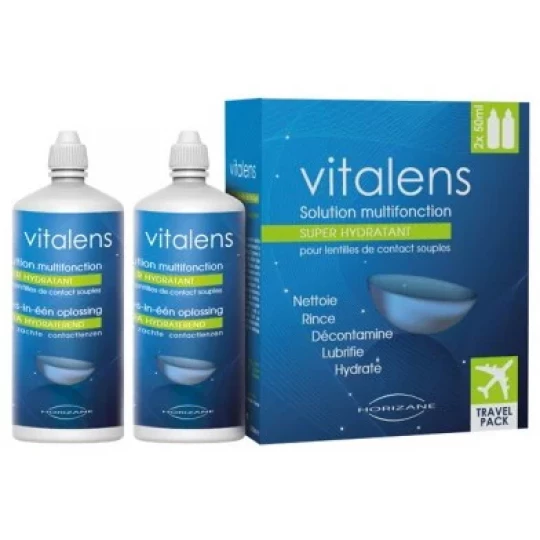 Vitalens Solution Multifonction pour Lentilles de Contact Souples