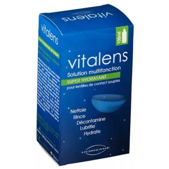 Vitalens Solution Multifonction pour Lentilles de Contact Souples
