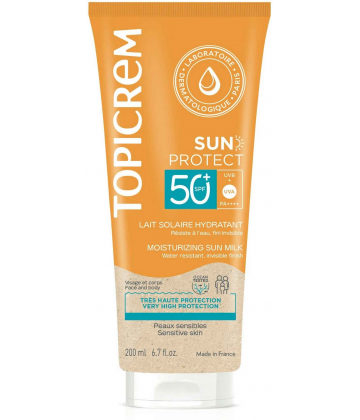 Topicrem Sun Protect Lait Solaire Hydratant SPF50+ 200 ml