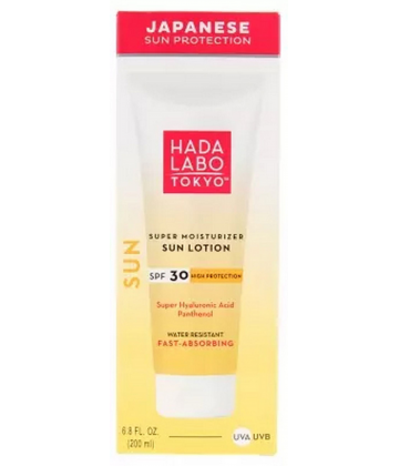 Hada Labo Tokyo Sun Crème Visage Hydratante Résistante à l'Eau SPF30