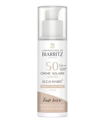 Laboratoires de Biarritz Alga Maris Crème Solaire Teintée Visage SPF50 Bio 50 ml