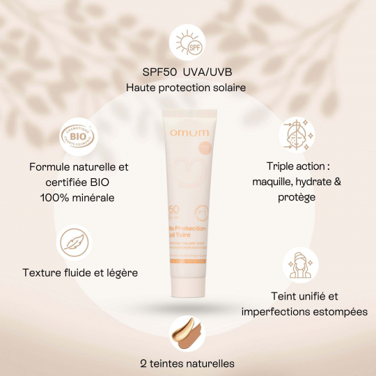 Omum Hydratant Visage Teinté Ma Protection Joli Teint SPF50 Bio 40 ml - image 12