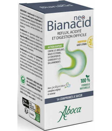 Aboca NeoBianacid Goût Citron Comprimés à Sucer
