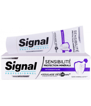 Signal Professionnel Sensibilité Protection Minérale Interdentaire Dentifrice 75 ml