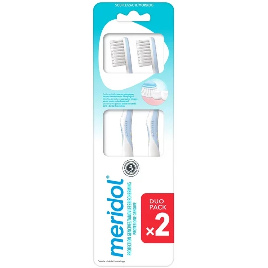 Meridol Protection Gencives Brosse À Dents Souple x 2