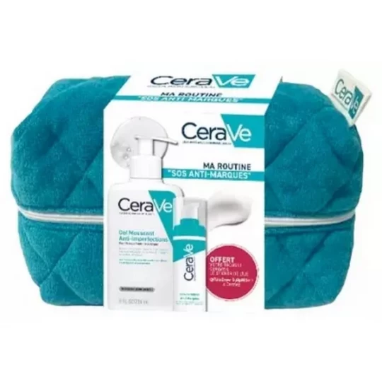 CeraVe SOS Anti-Marques Trousse Gel Moussant Anti-Imperfections 236 ml + Sérum Rétinol Anti-Marques 30 ml